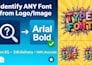 identify any font from your logo, image, screenshot or design